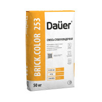 Цветная кладочная смесь для рядового кирпича Dauer BRICK.COLOR 253 серая 50 кг